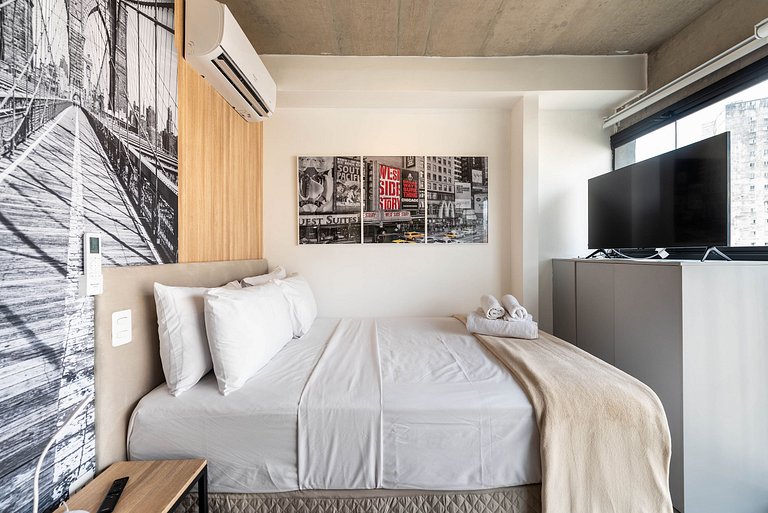 Studio Moderno com Academia e Vista - VN1407