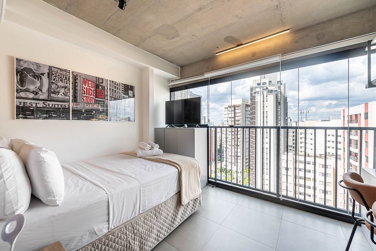 Studio Moderno com Academia e Vista - VN1407