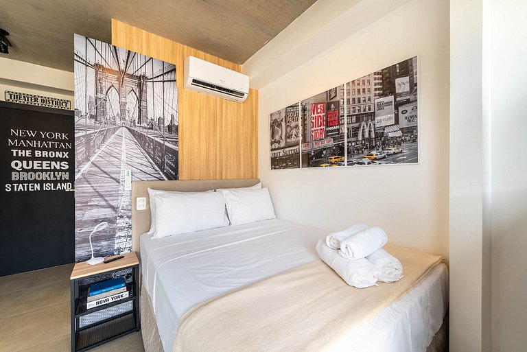 Studio Moderno com Academia e Vista - VN1407