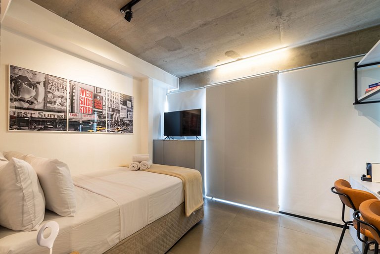 Studio Moderno com Academia e Vista - VN1407