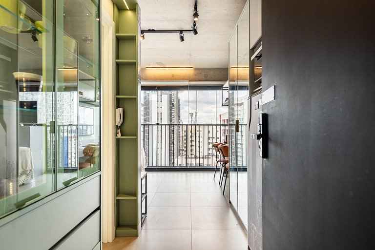 Studio Moderno com Academia e Vista - VN1407