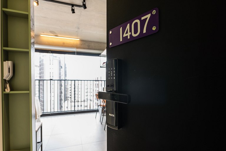 Studio Moderno com Academia e Vista - VN1407