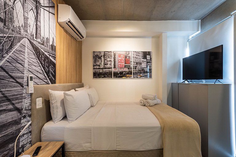 Studio Moderno com Academia e Vista - VN1407