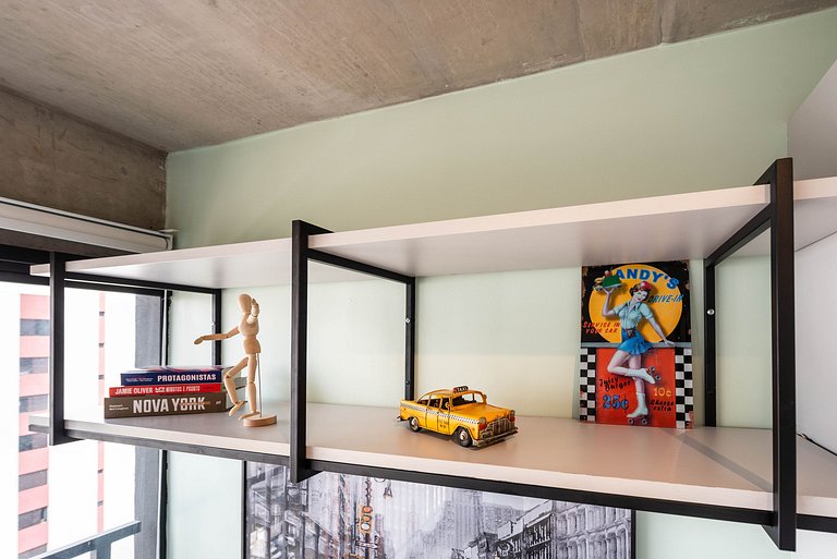 Studio Moderno com Academia e Vista - VN1407