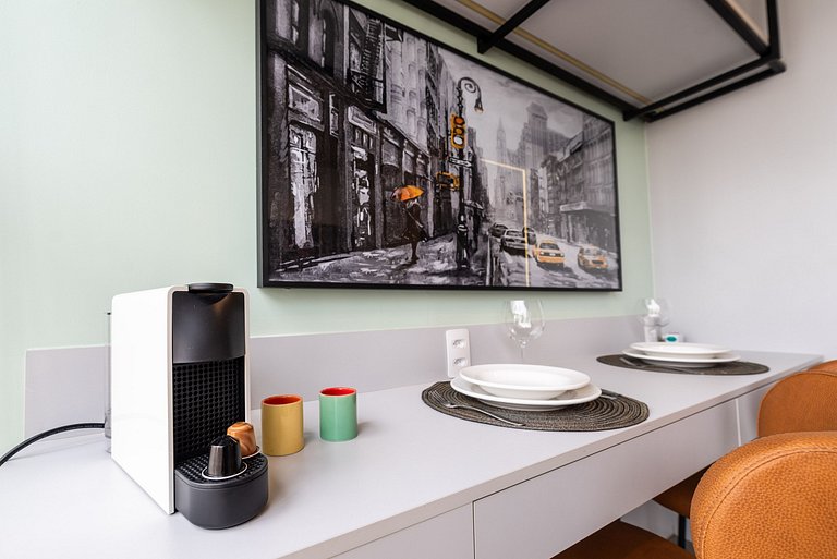 Studio Moderno com Academia e Vista - VN1407