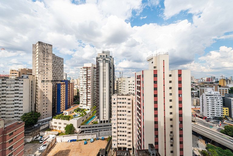 Studio Moderno com Academia e Vista - VN1407