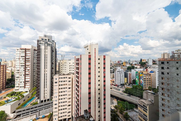 Studio Moderno com Academia e Vista - VN1407