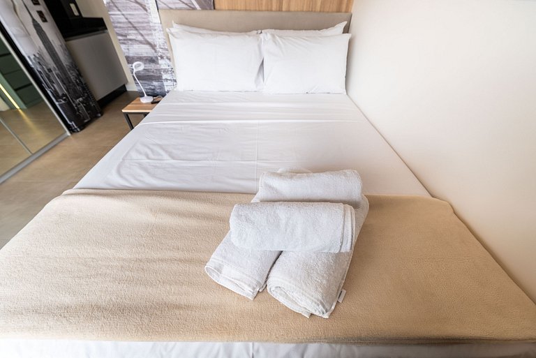 Studio Moderno com Academia e Vista - VN1407