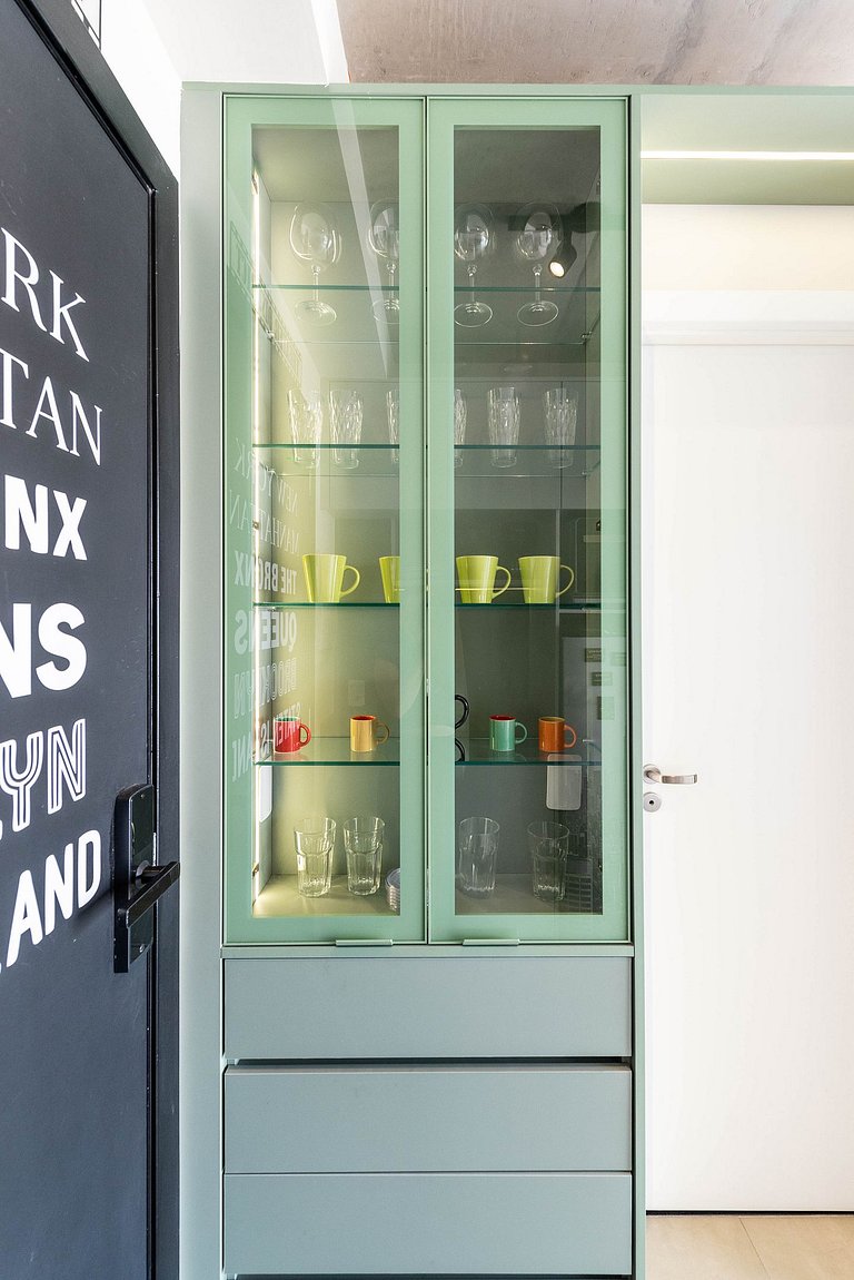 Studio Moderno com Academia e Vista - VN1407