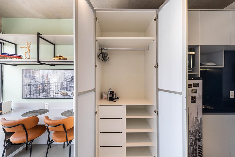 Studio Moderno com Academia e Vista - VN1407