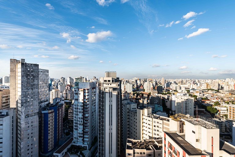 Studio Moderno com Academia e Vista - VN1407