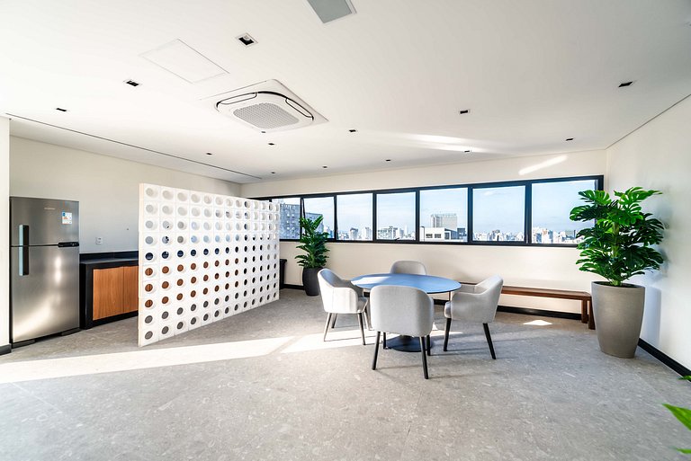 Studio Moderno com Academia e Vista - VN1407