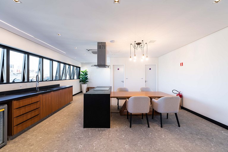 Studio Moderno com Academia e Vista - VN1407