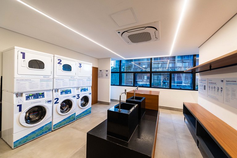 Studio Moderno com Academia e Vista - VN1407