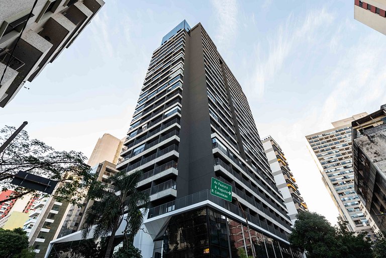 Studio Moderno com Academia e Vista - VN1407