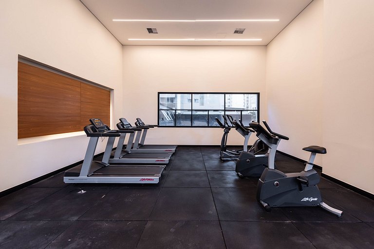 Studio Moderno com Academia e Vista - VN1407