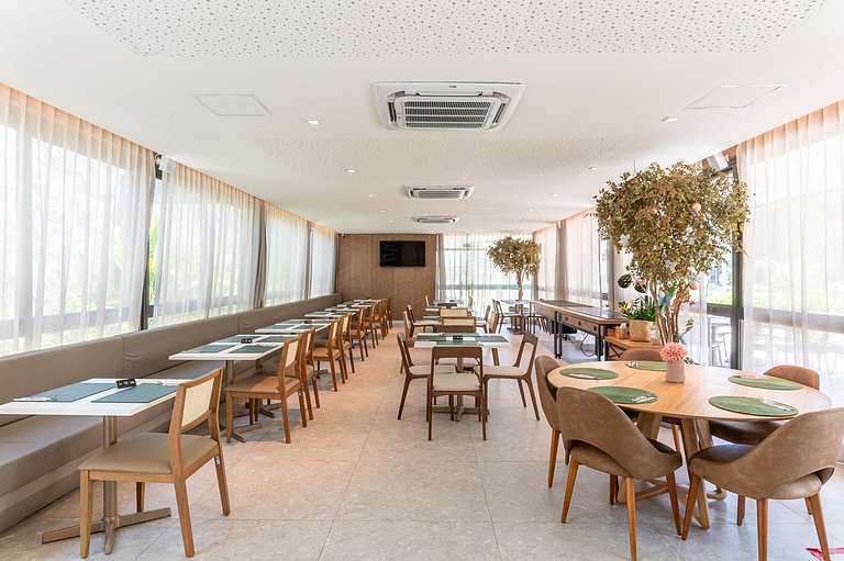 Estrutura de resort e flat pet friendly 202C