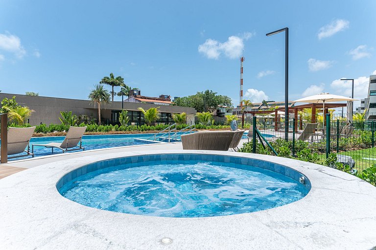 Estrutura de resort e flat pet friendly 202C