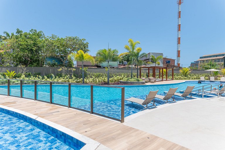 Estrutura de resort e flat pet friendly 202C