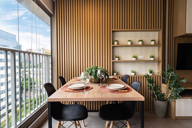 Studio Moderno com Piscina e Academia - Z1001