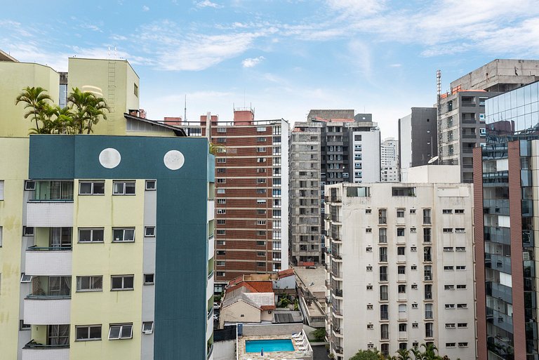 Studio Moderno com Piscina e Academia - Z1001