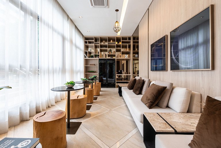 Studio Moderno com Piscina e Academia - Z1001