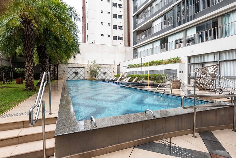 Studio Moderno com Piscina e Academia - Z1001