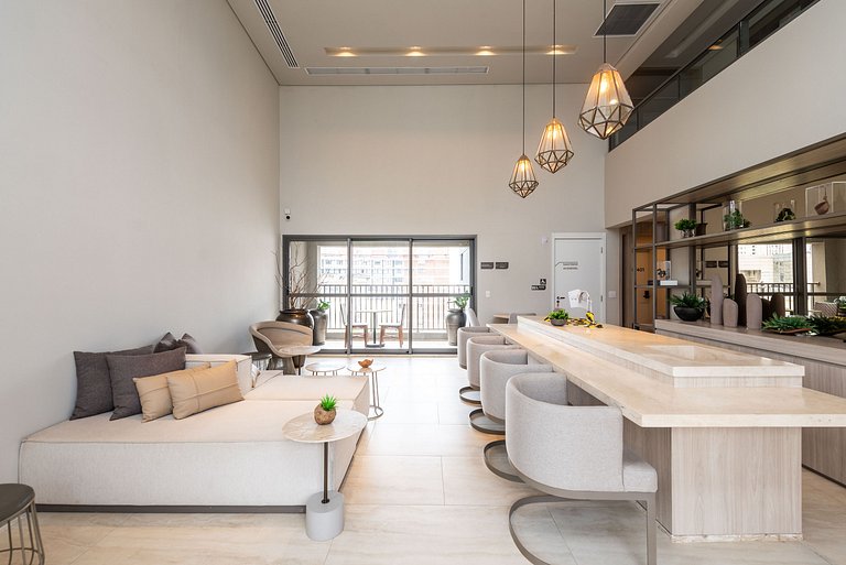 Studio Moderno com Piscina e Academia - Z1001