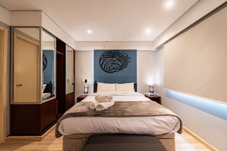 Studio em Hotel com Vaga e Limpeza Diária - M1013