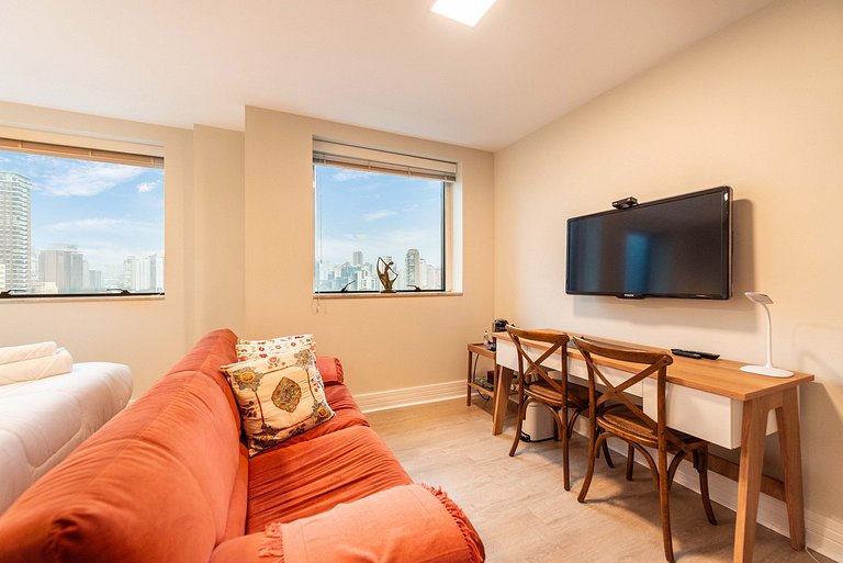 Studio na Faria Lima c/ Piscina e Spa - BT1110