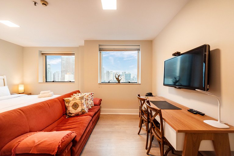 Studio na Faria Lima c/ Piscina e Spa - BT1110