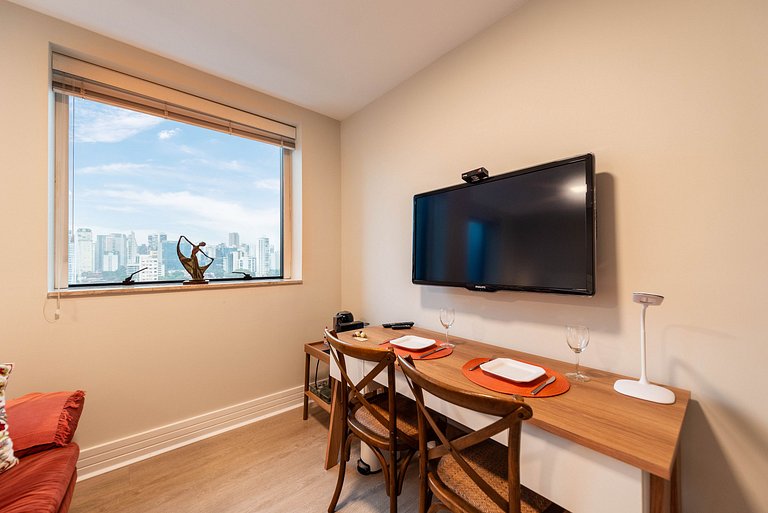 Studio na Faria Lima c/ Piscina e Spa - BT1110