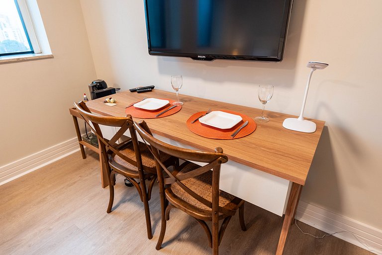 Studio na Faria Lima c/ Piscina e Spa - BT1110