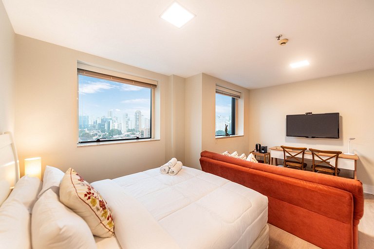 Studio na Faria Lima c/ Piscina e Spa - BT1110