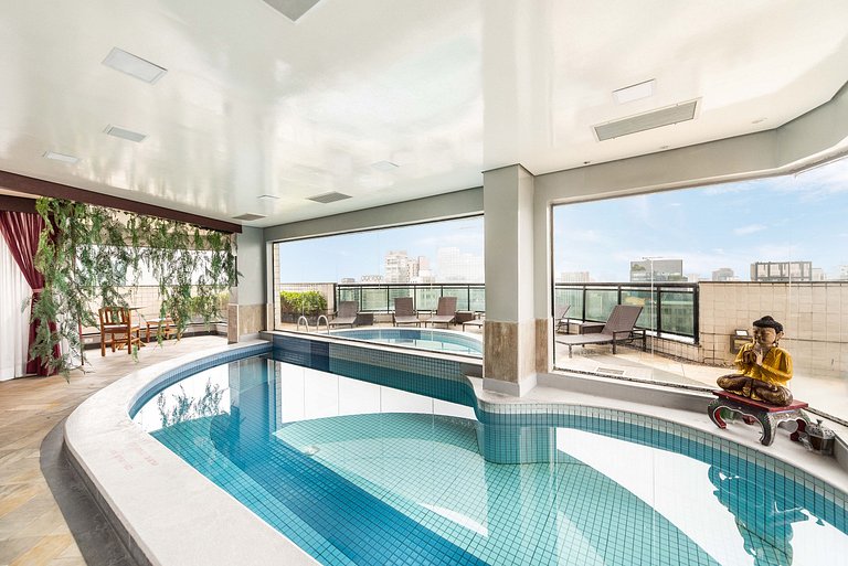 Studio na Faria Lima c/ Piscina e Spa - BT1110