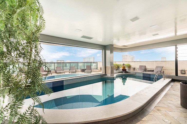 Studio na Faria Lima c/ Piscina e Spa - BT1110