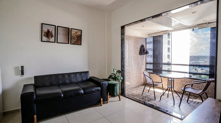 Flat com Limpeza Diária, Piscina e Praia - DL1804