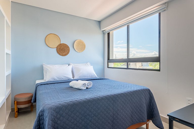 Flat & cobertura c/ piscina no centro - P305