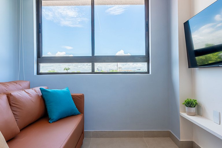 Flat & cobertura c/ piscina no centro - P305