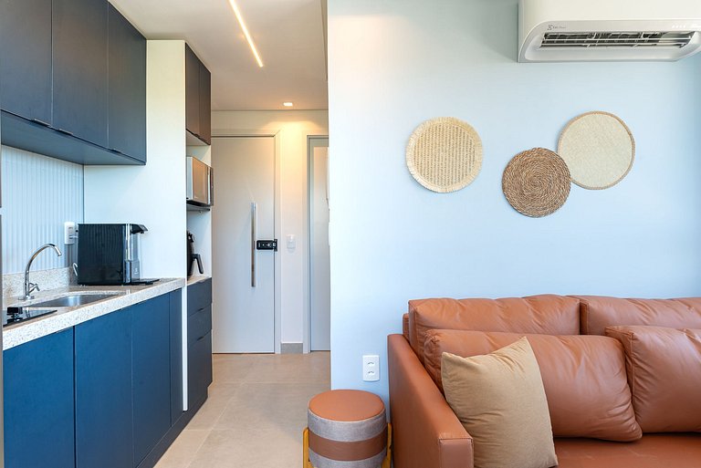 Flat & cobertura c/ piscina no centro - P305