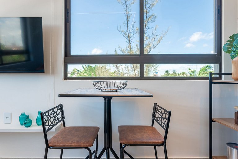 Flat & cobertura c/ piscina no centro - P305