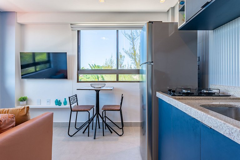 Flat & cobertura c/ piscina no centro - P305