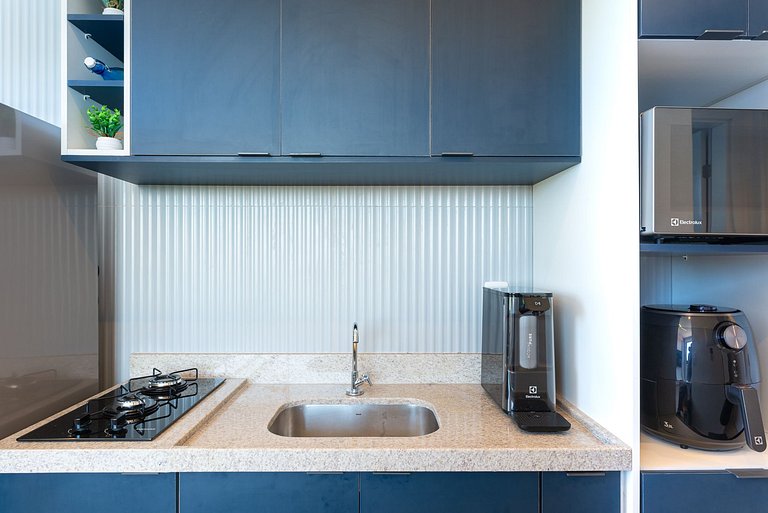 Flat & cobertura c/ piscina no centro - P305