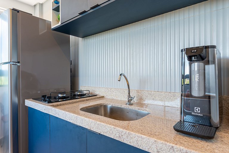 Flat & cobertura c/ piscina no centro - P305