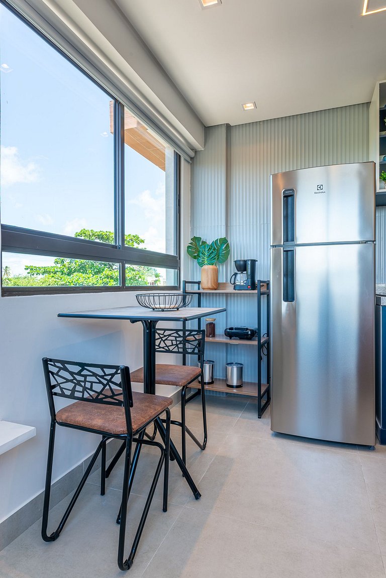 Flat & cobertura c/ piscina no centro - P305