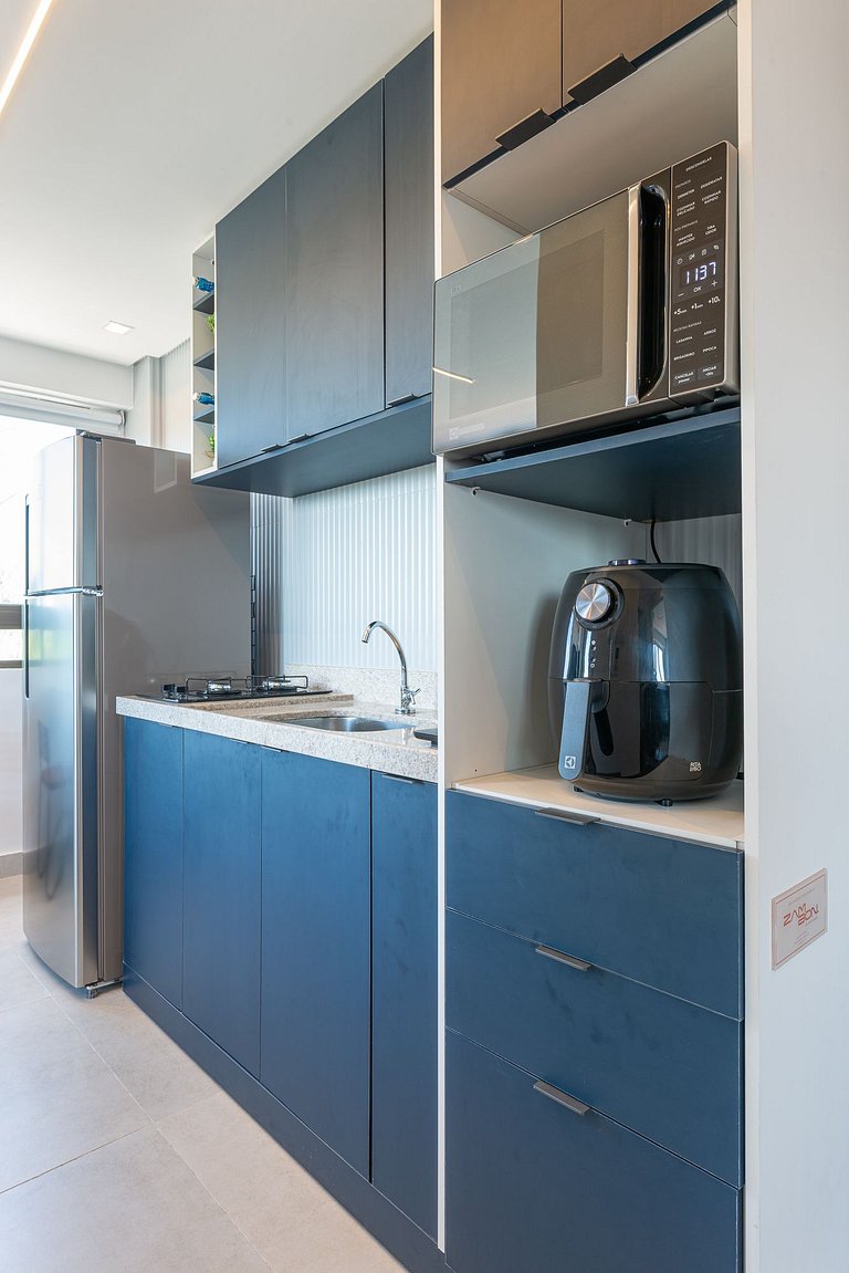 Flat & cobertura c/ piscina no centro - P305