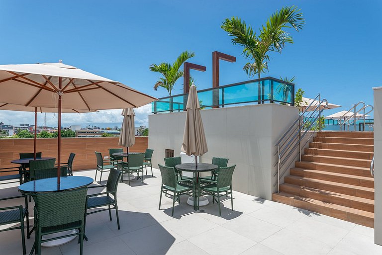 Flat & cobertura c/ piscina no centro - P305