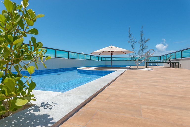 Flat & cobertura c/ piscina no centro - P305