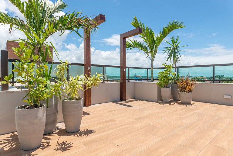 Flat & cobertura c/ piscina no centro - P305