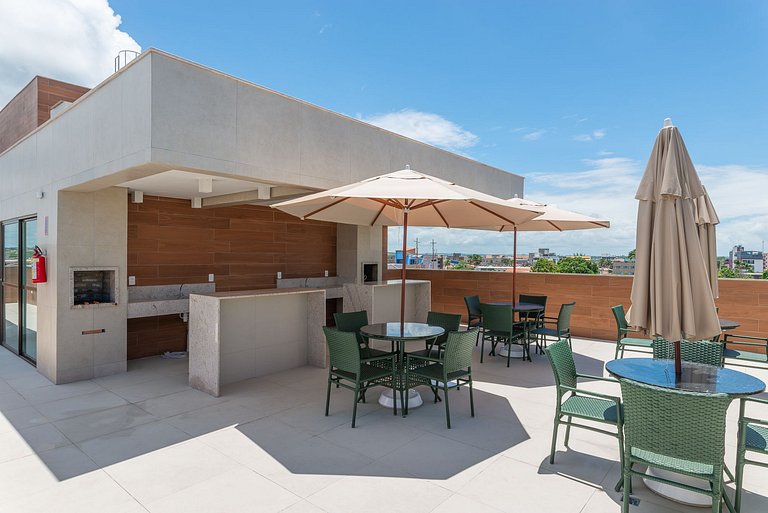 Flat & cobertura c/ piscina no centro - P305